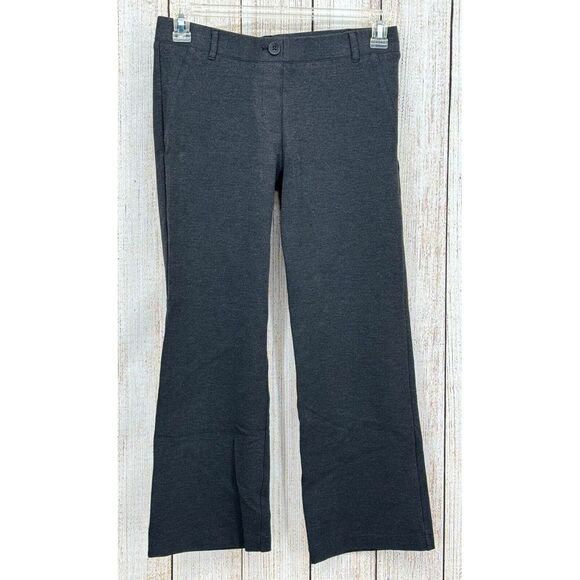 Betabrand Classic Dress Pants Size Medium Yoga Bootcut Charcoal Gray Stretch - Picture 2 of 9